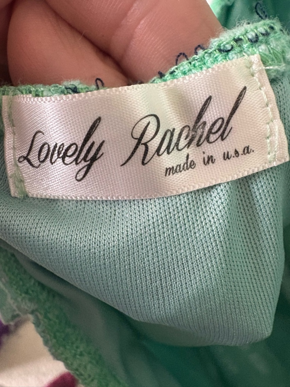 Strapless Mint Green Lace Dress - Picture 3 of 4